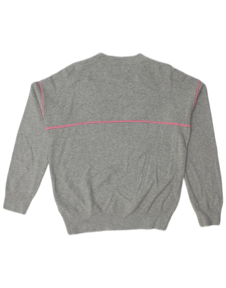 Marks & Spencer Pull surdimensionné à col rond pour femme UK 10 Petit Gris