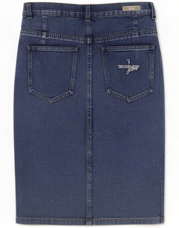 Trussardi Jupe en jean femme IT 46 Large W32 Bleu Coton
