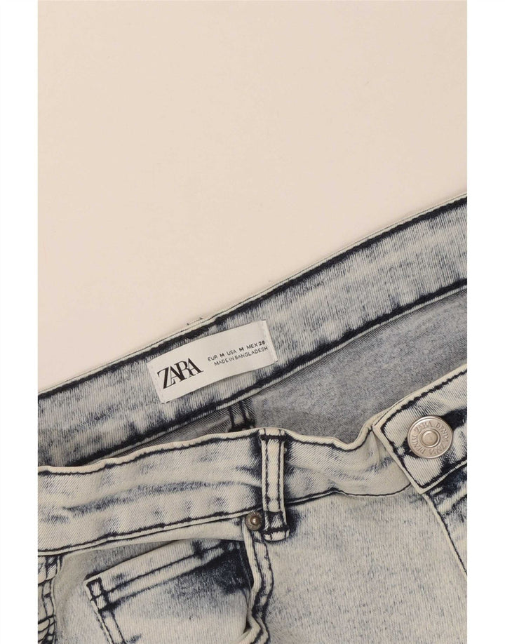 Zara Femme Jupe En Jean Moyen W28 Bleu