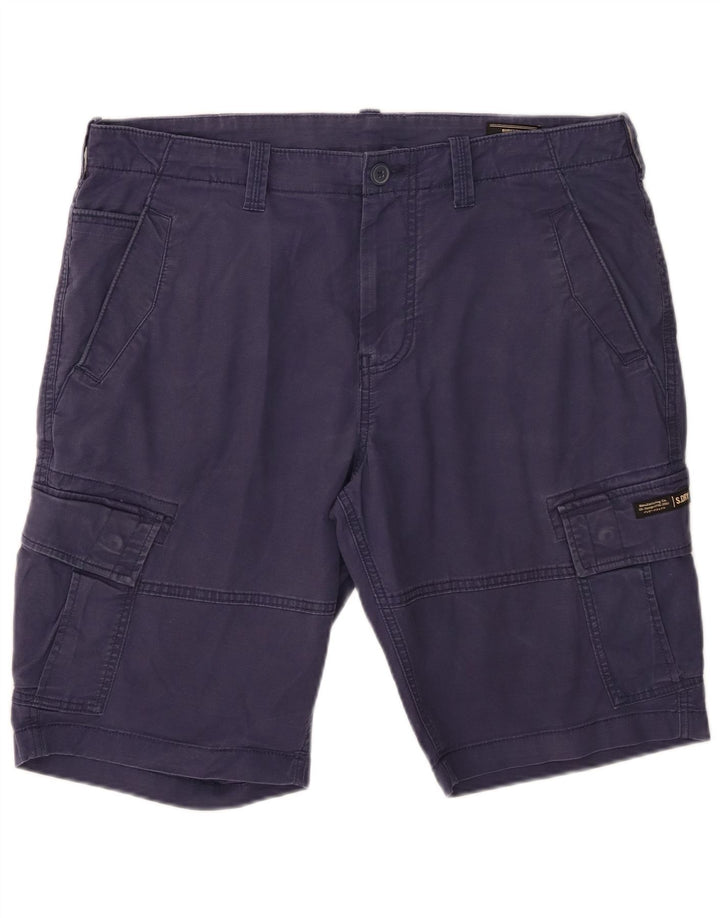 Superdry Short Cargo W36 Large Bleu Marine Coton Homme