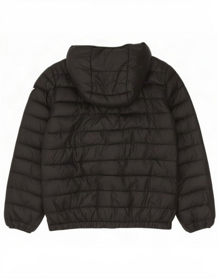 Guess Veste matelassée à capuche pour garçons 9-10 ans Noir Polyester