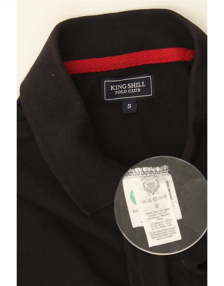 Polo Graphique Homme Petit Coton Noir