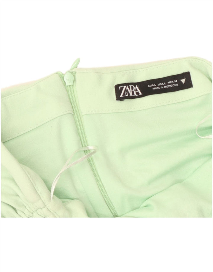 Zara Femme Jupe Droite Large W30 Vert