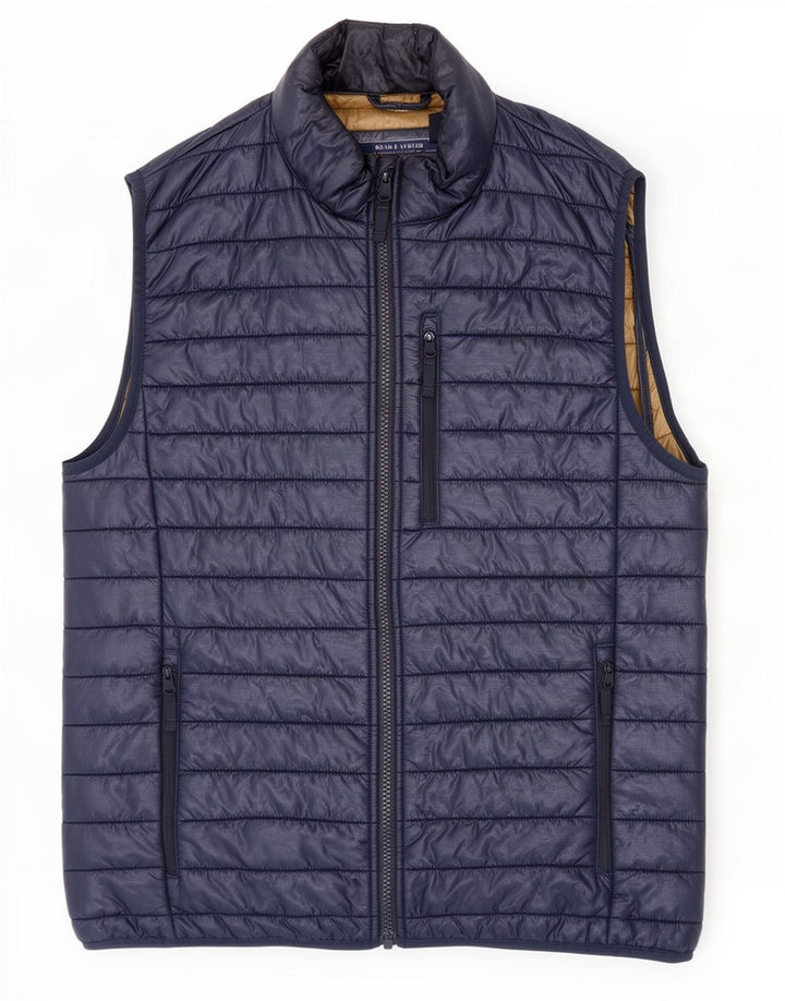 J. Crew Gilet rembourré pour homme UK 36 Small Bleu marine Nylon