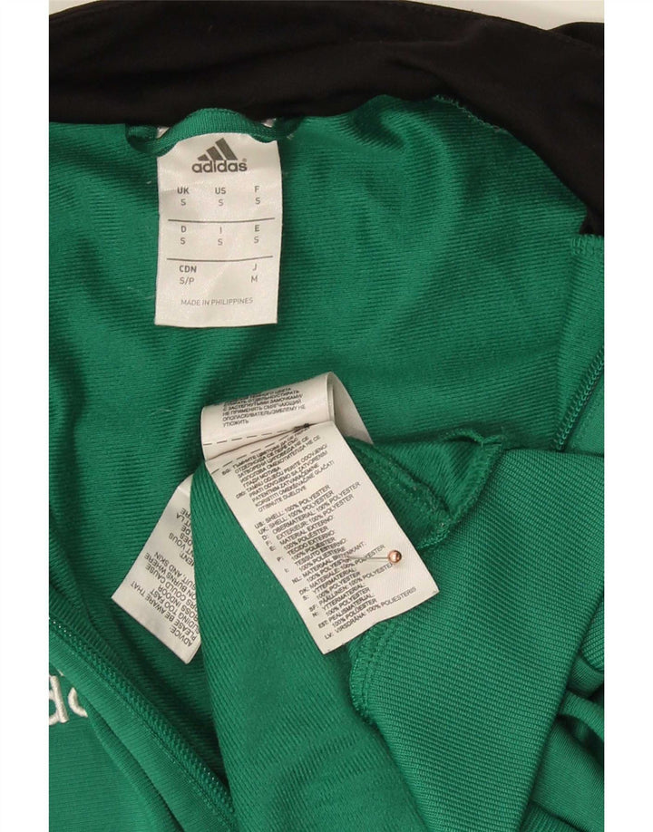 Adidas Veste de survêtement pour homme Petit Vert Colorblock Polyester
