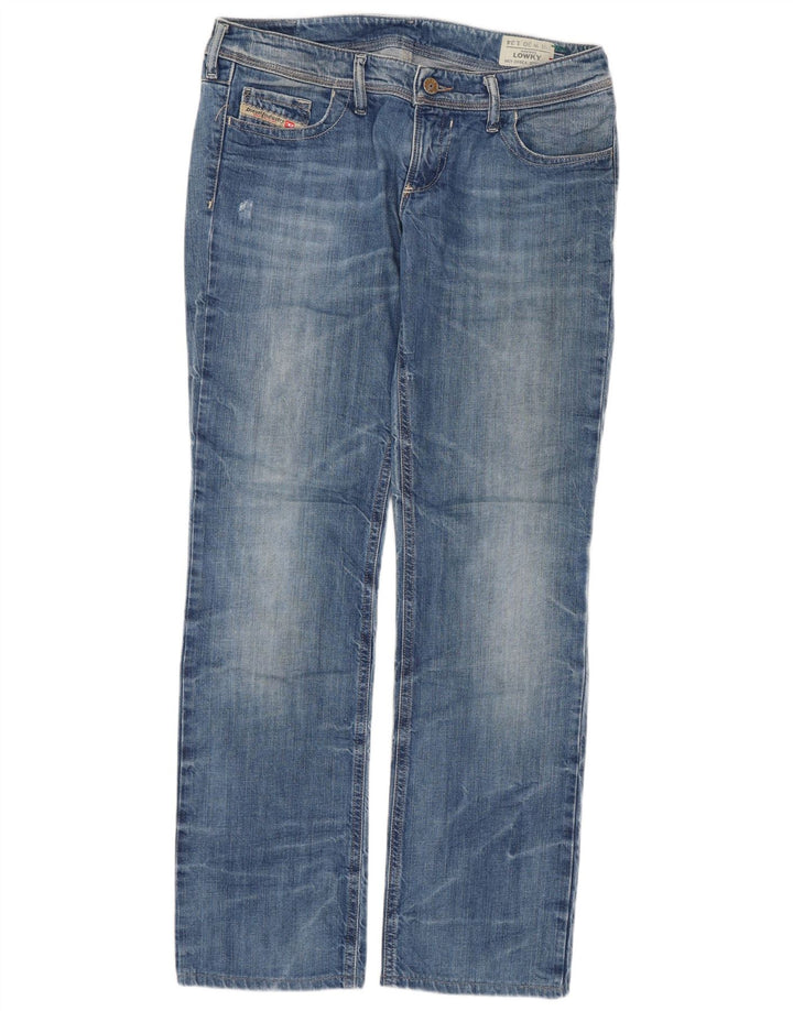 DIESEL Jean Lowky Droit Femme W30 L29 Bleu Coton