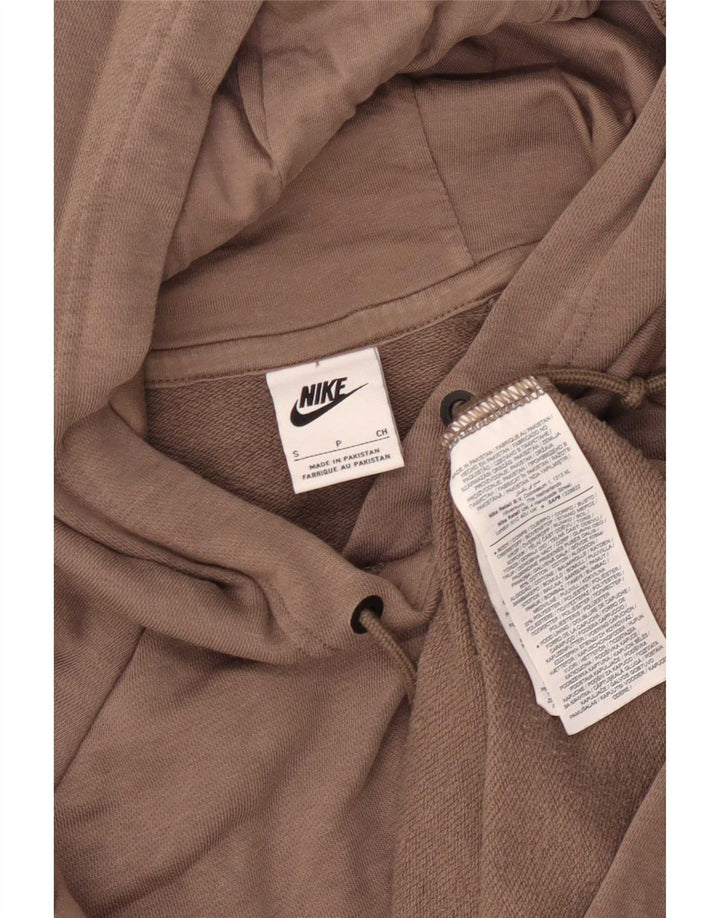Nike Pull à capuche pour homme Petit coton marron