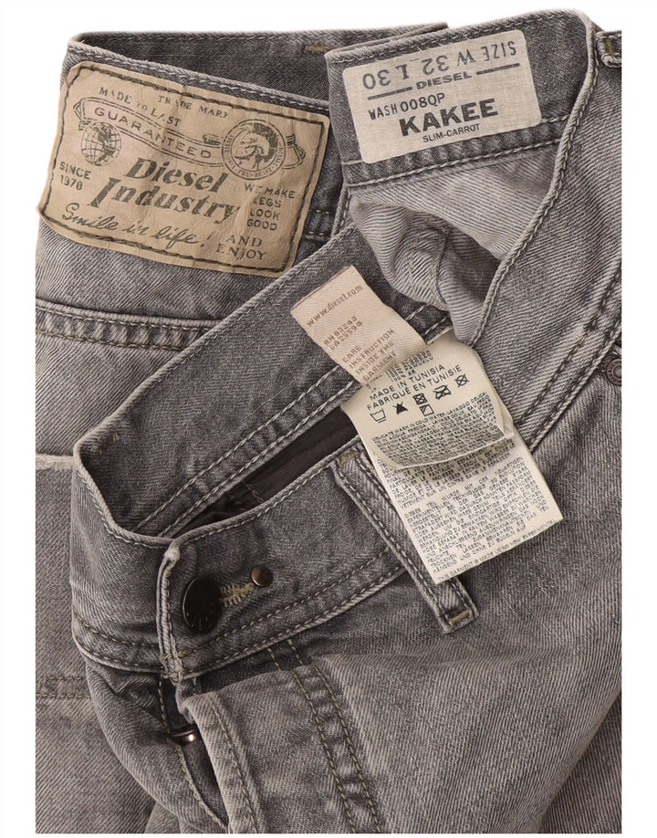 Diesel Jean Slim Kakee Carrot Homme W32 L30 Gris Coton