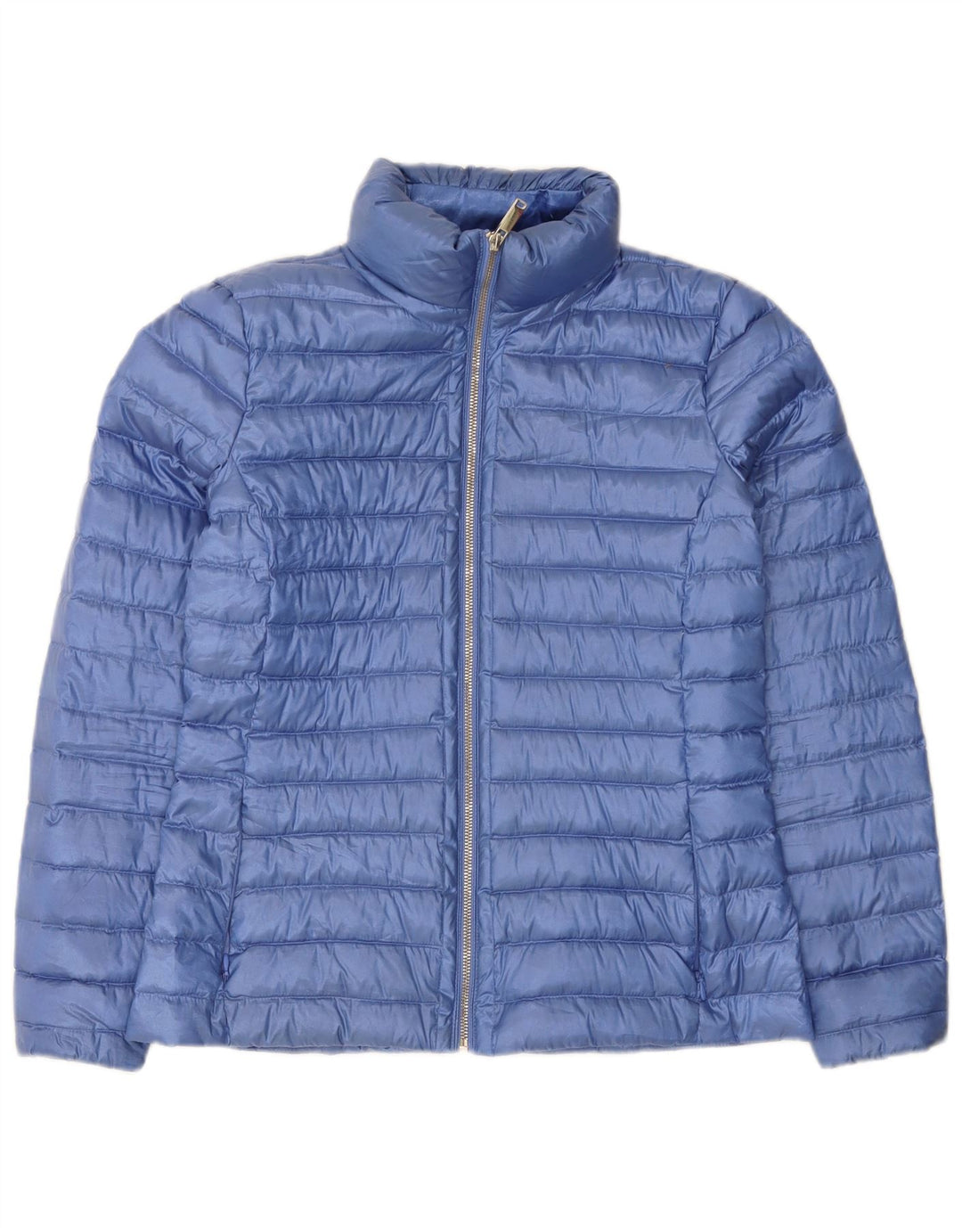 Massimo Dutti Veste matelassée pour femme UK 12 Bleu moyen Polyester