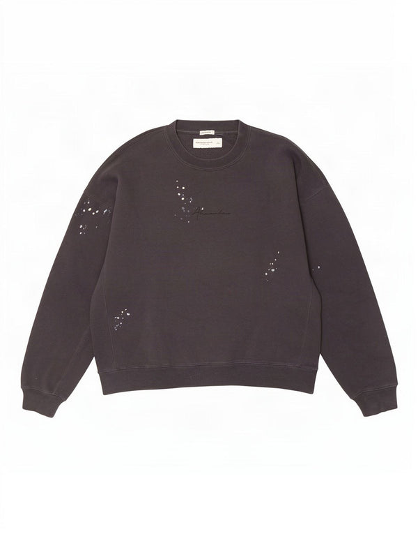 Abercrombie & Fitch Sweat-shirt pour femme UK 14 Large Gris à pois
