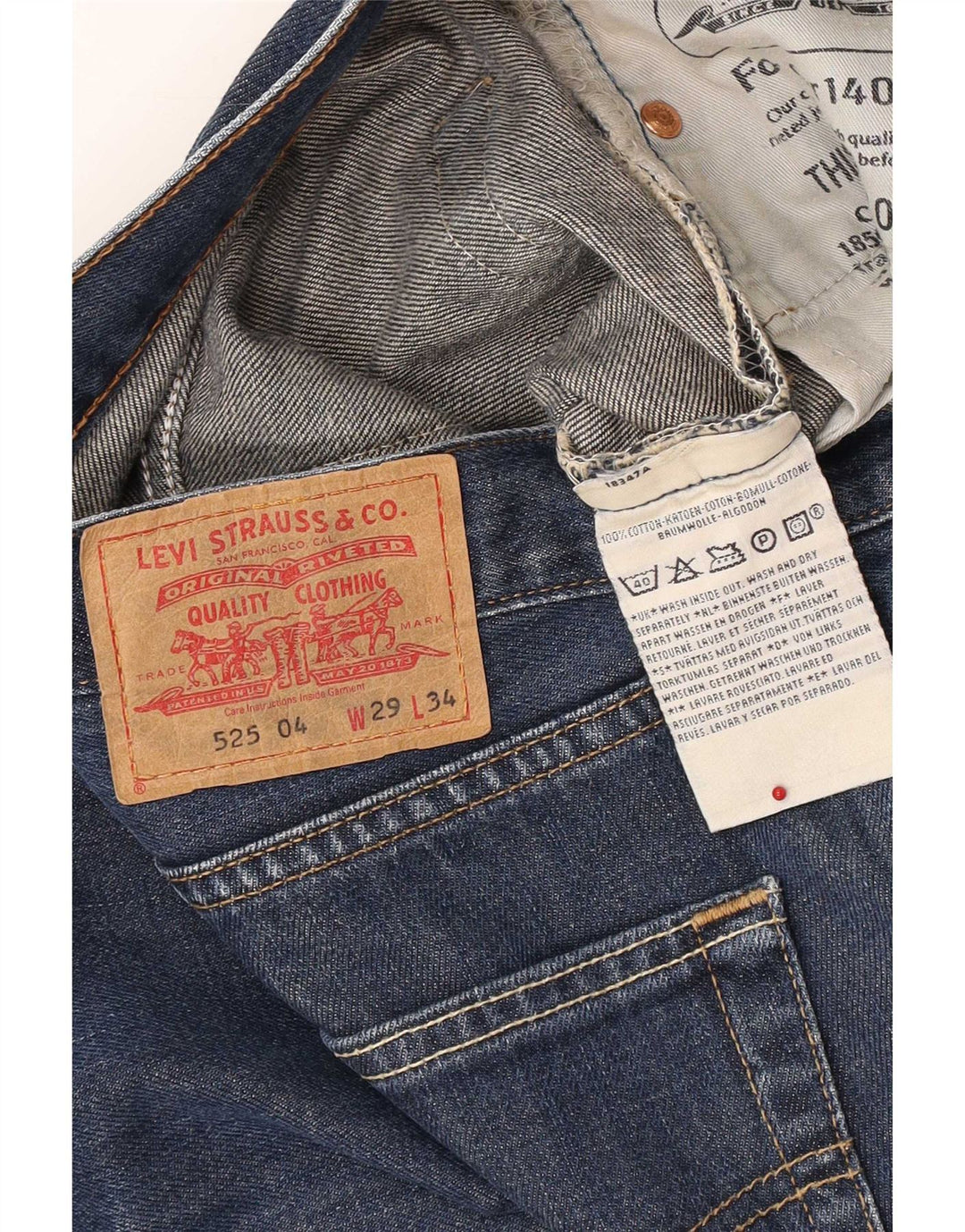 Levi's Jean 525 Bootcut Homme Bleu W29 L34 Coton