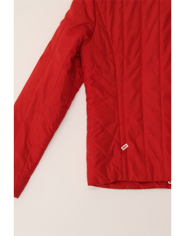 TOMMY HILFIGER Womens Padded Jacket UK 14 Medium Red Polyester Vintage Tommy Hilfiger and Second-Hand Tommy Hilfiger from Messina Hembry 
