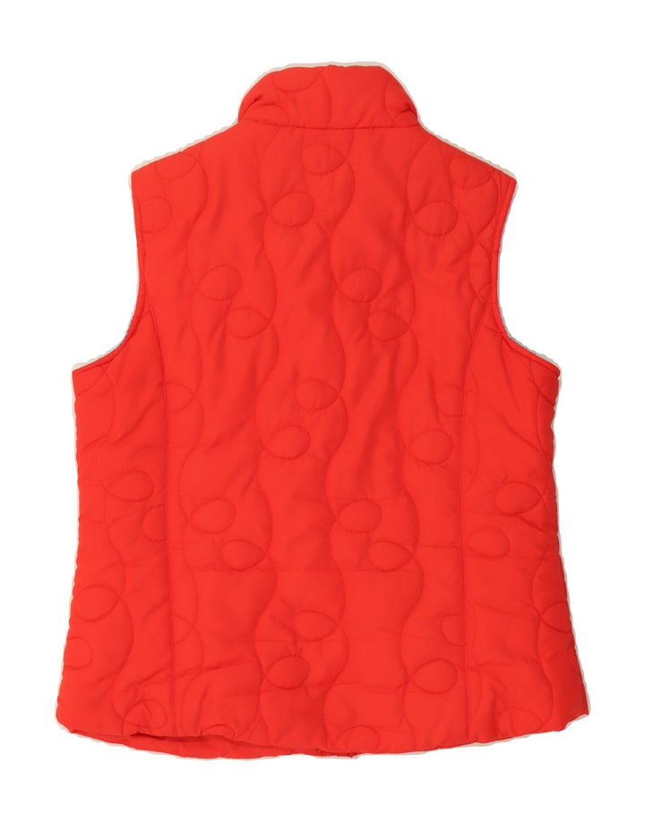 PACO Womens Padded Gilet UK 14 Medium Red Polyester Vintage Paco and Second-Hand Paco from Messina Hembry 