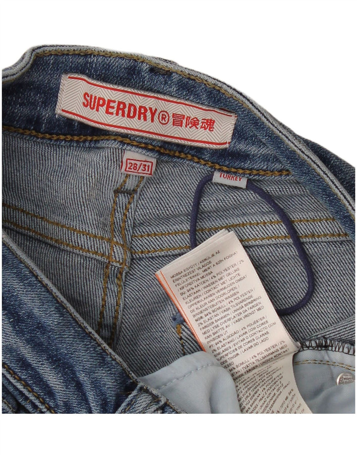 Superdry Jean Bootcut Femme W28 L31 Bleu Coton