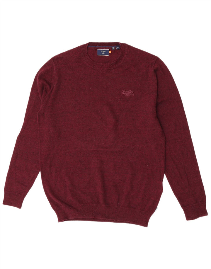 Superdry Pull Ras du Cou Pull Homme Marron Moyen Coton