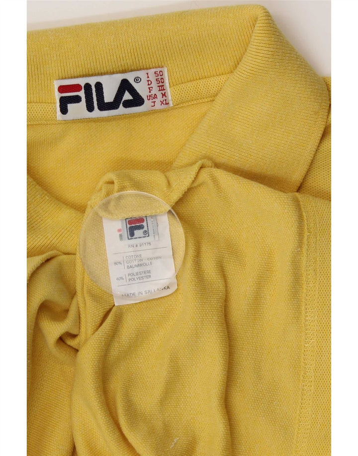 Fila Polo Homme IT 50 Coton Jaune Moyen