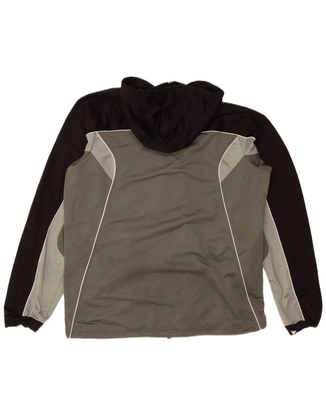 ASICS Sweat à capuche zippé pour homme XL Gris Colorblock