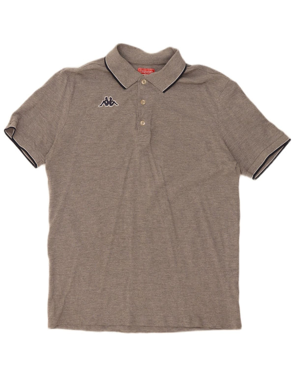 Kappa Polo Homme Large Gris Moucheté