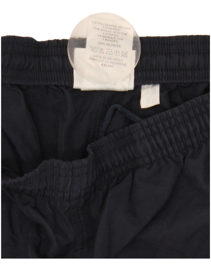 Adidas Short de sport pour femme UK 12 Bleu marine moyen Polyester