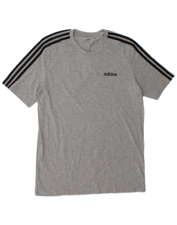 Adidas T-Shirt Homme Haut Large Gris Coton