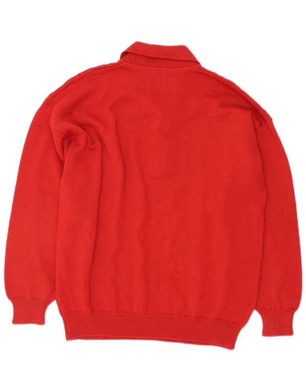 Il Granchio Pull Col Polo Homme Grande Laine Rouge