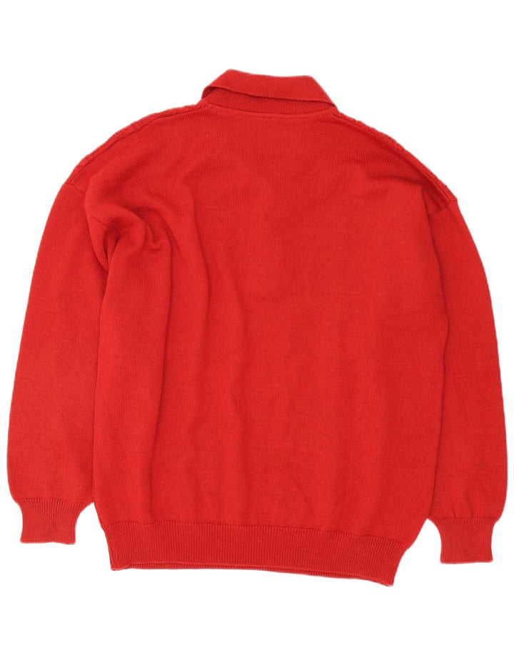Il Granchio Pull Col Polo Homme Grande Laine Rouge
