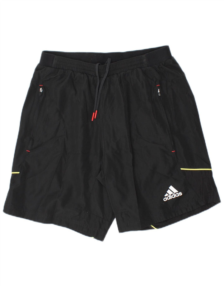 Adidas Short de sport pour homme en polyester noir moyen
