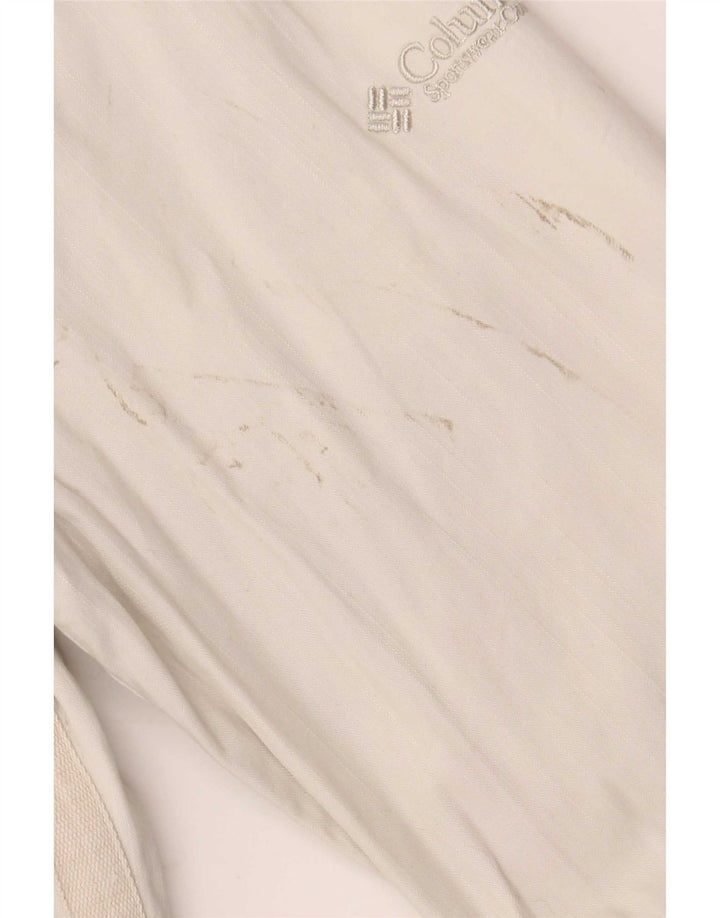 Columbia Veste Bomber Femme UK 18 XL Coton Blanc