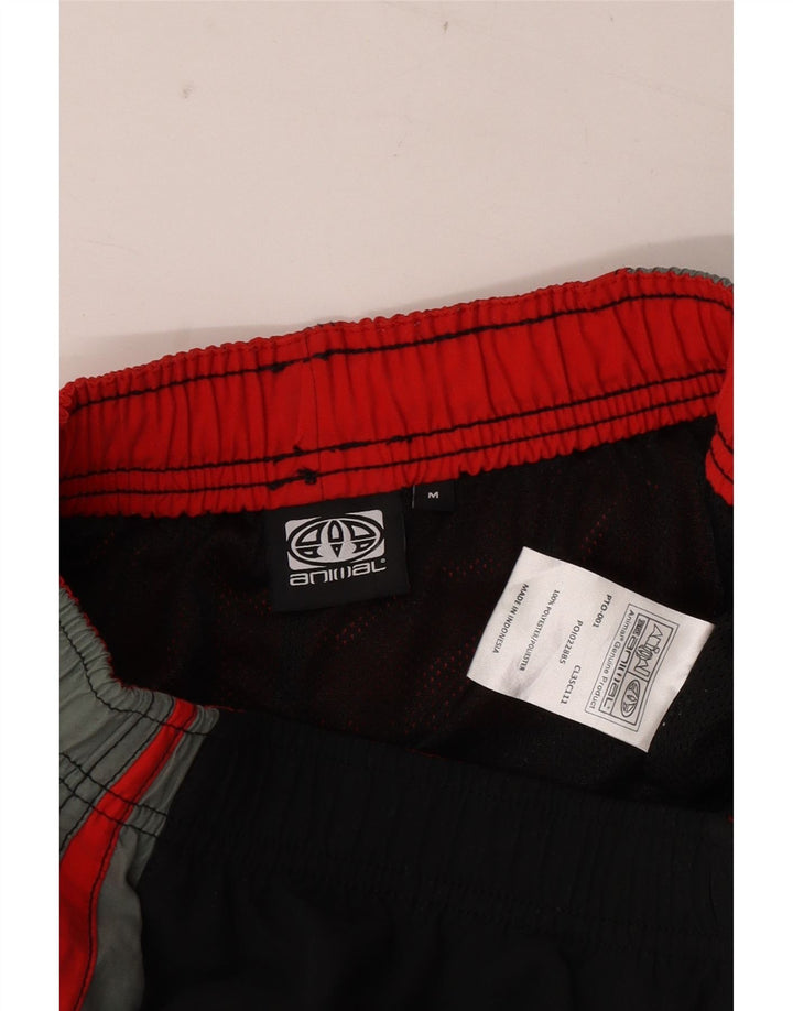 Animal Short de Bain Graphique Homme Noir Moyen Polyester Colorblock