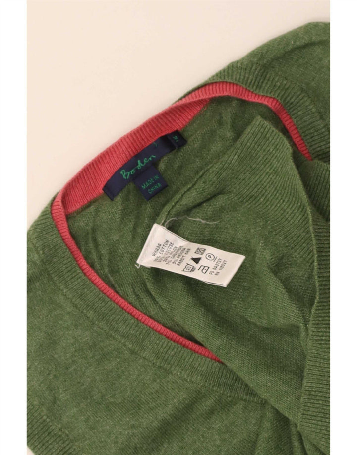 Boden Womens Vest Débardeur UK 42 Coton Vert Moyen