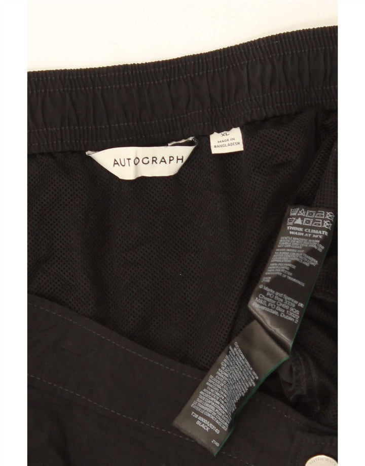 Marks & Spencer Short Chino Autograph Homme XL W38 Noir Polyamide