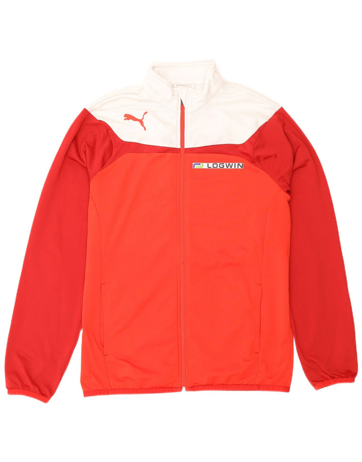 Puma Veste de Survêtement Graphique Garçon 15-16 ans Rouge Colorblock