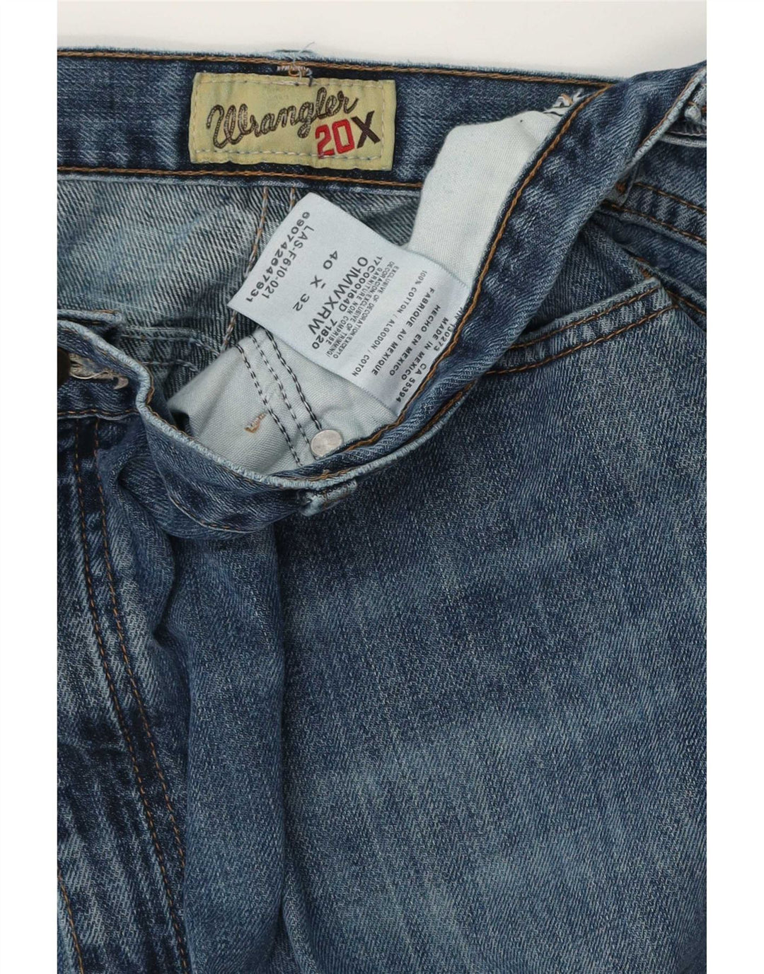 Wrangler Jean ample homme W40 L32 bleu coton