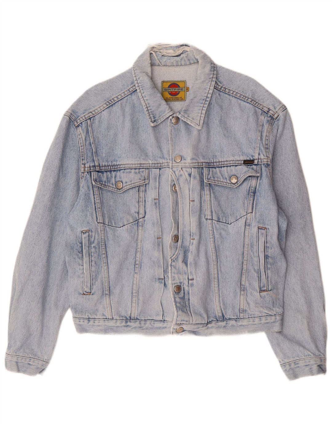 SPITFIRE Veste en jean pour homme UK 38 Bleu moyen en coton