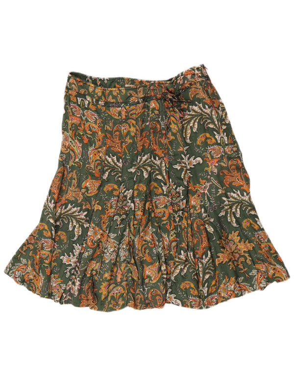 Henry Cottons Jupe plissée pour femme IT 44 Medium W30 Vert Paisley