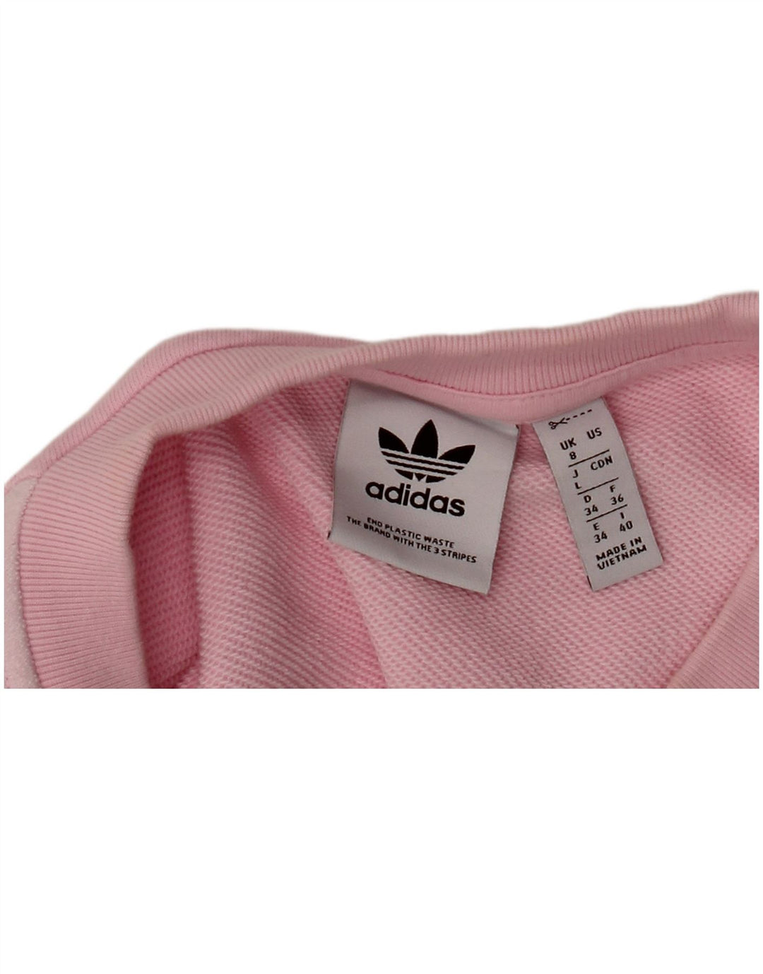 ADIDAS Sweat-shirt surdimensionné pour femme UK 8 Small Rose Colourblock