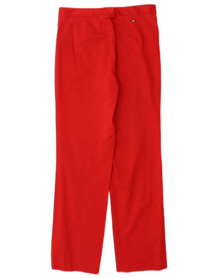 TOMMY HILFIGER Pantalon décontracté droit femme W25 L27 Coton rouge