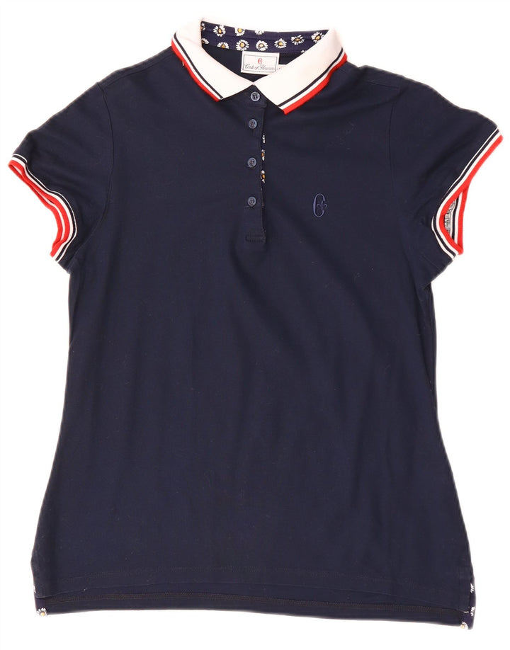 Conte of Florence Polo Femme UK 12 Coton Bleu Marine Moyen