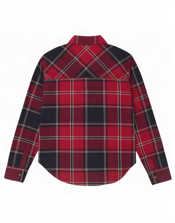 Abercrombie & Fitch Chemise femme UK 10 Petit coton à carreaux rouge