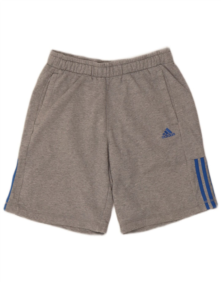 ADIDAS Short de Sport Climalite Homme Gris Moyen Coton