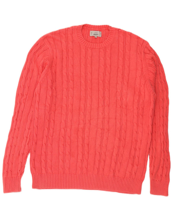 Marks & Spencer Pull col rond pour homme XL en coton rose