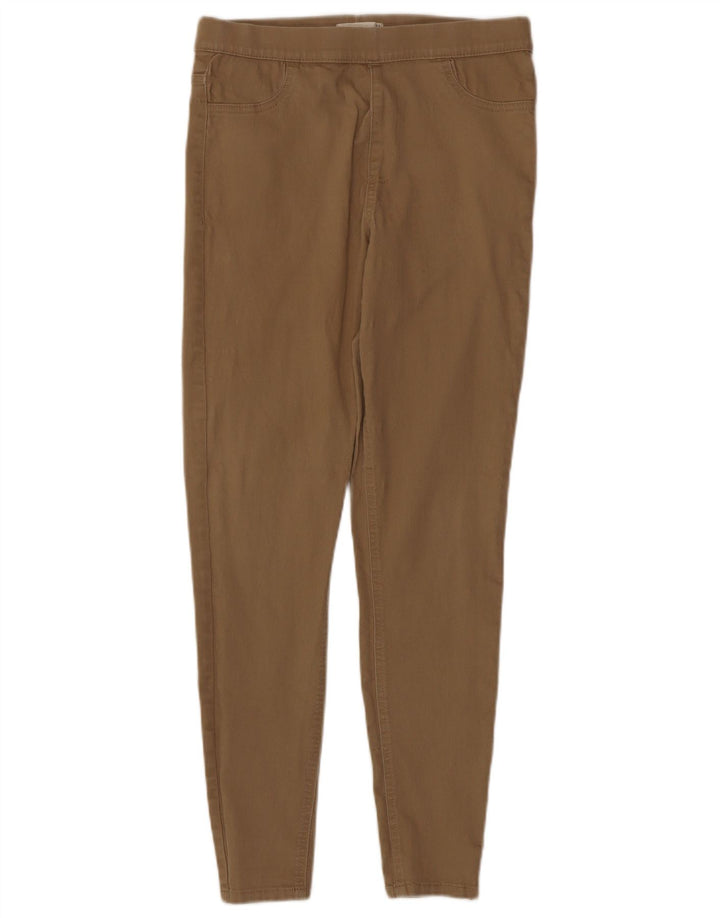 Marks & Spencer Jean Jegging Femme UK 12 Moyen W30 L29 Coton Marron