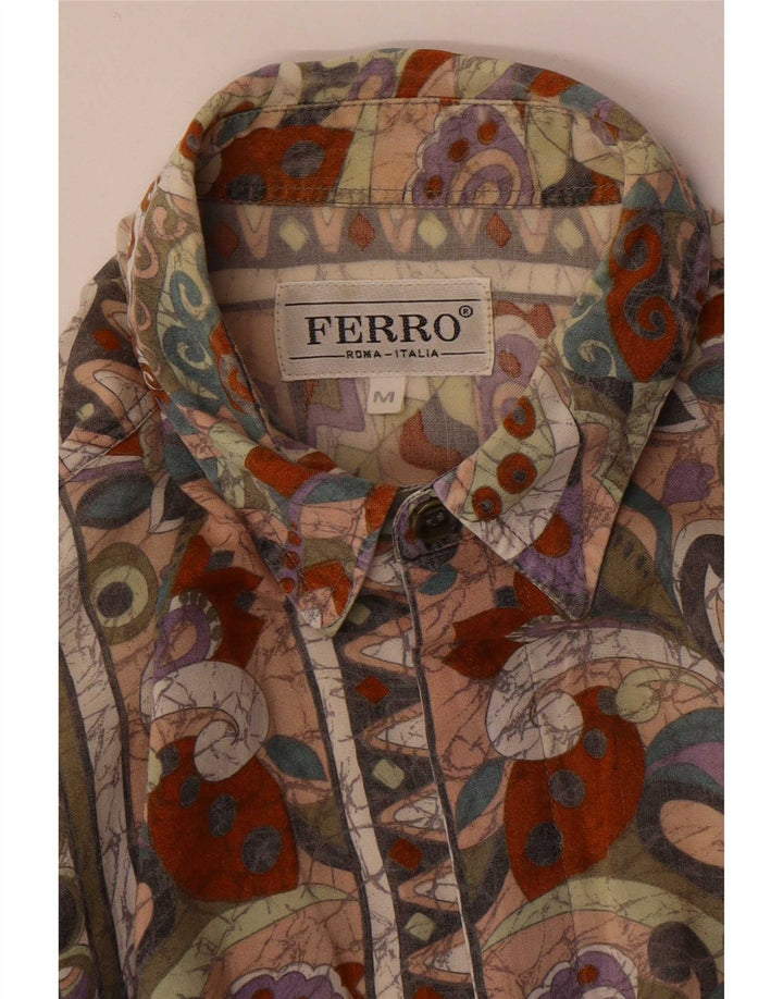 Ferro Chemise à Manches Courtes Homme Medium Multicolore Floral
