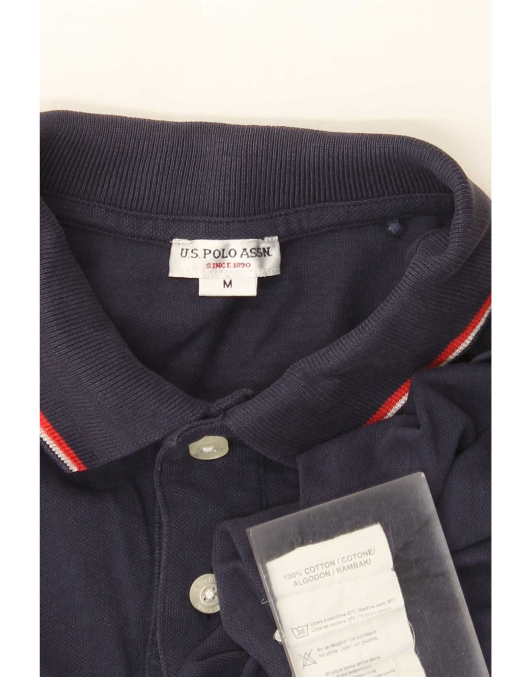 U.S. Polo Assn. Chemise Homme Coton Rayé Bleu Marine Moyen