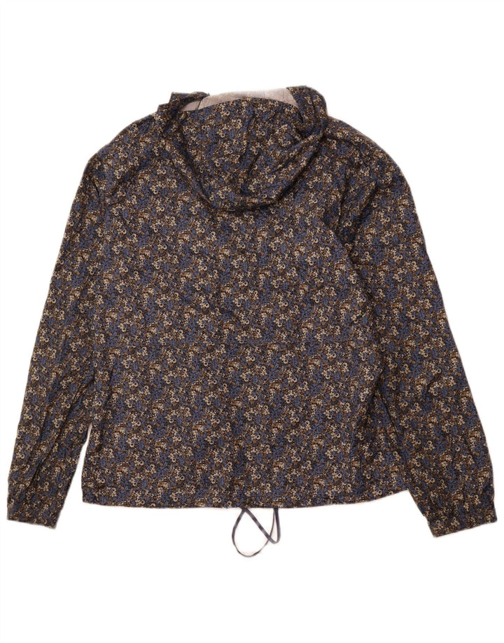 COLUMBIA Veste de pluie à capuche pour femme UK 14 Medium Multicolore Floral