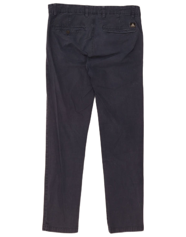 ZARA Pantalon Chino Slim Homme EU 40 Medium W31 L30 Bleu Marine Coton