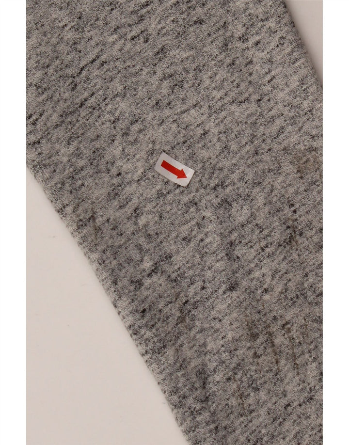 SUPERDRY Pull à capuche zippé coupe ample graphique pour homme XS en coton moucheté gris