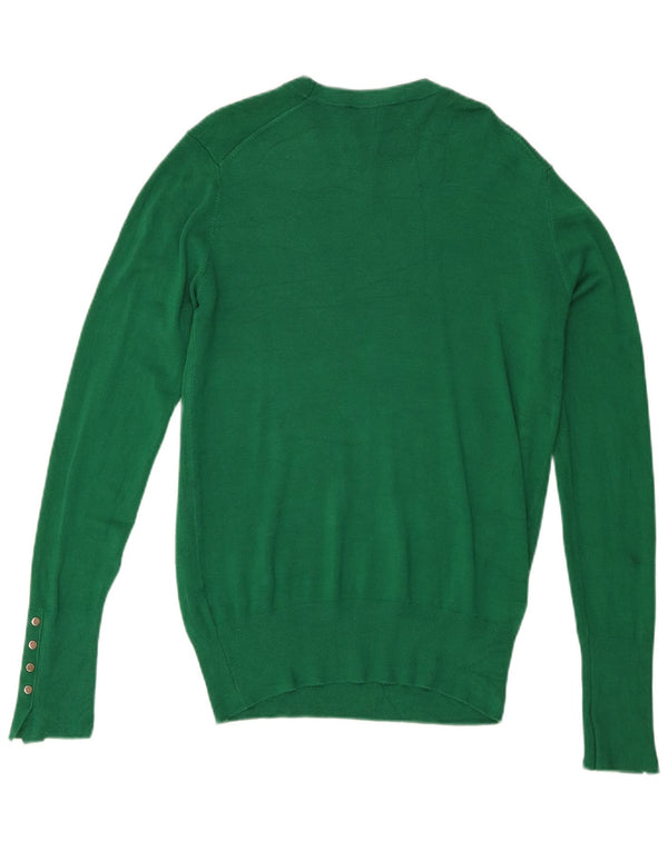 Zara Pull ras du cou pour femme UK 14 Large Vert