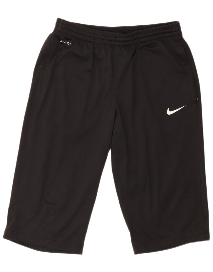 Nike Short de sport Dri Fit Bermuda Homme Noir Moyen Polyester