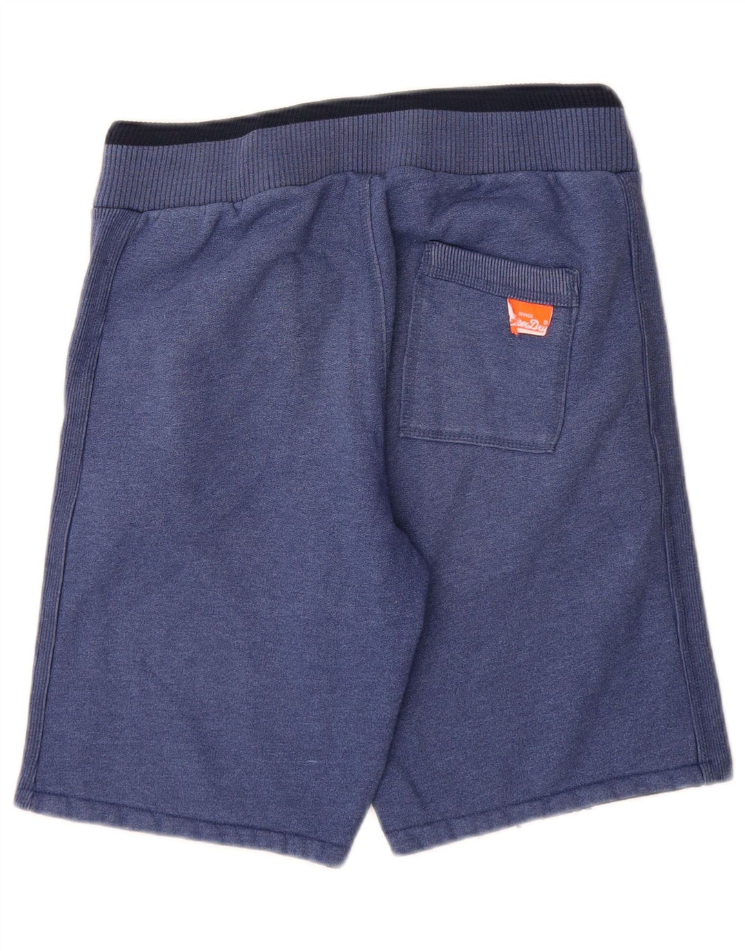 SUPERDRY Short de Sport Homme Petit Bleu Marine Coton